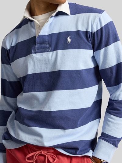 Polo Ralph Lauren Regular Fit Rugbyshirt aus reiner Baumwolle Blau 3