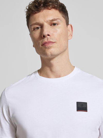 FIRE + ICE slim fit T-shirt van 100% katoen model 'VITO2' Wit - 3