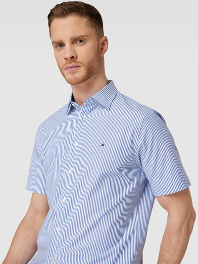 Tommy Hilfiger Tailored Regular fit zakelijk overhemd met kentkraag Marineblauw - 3