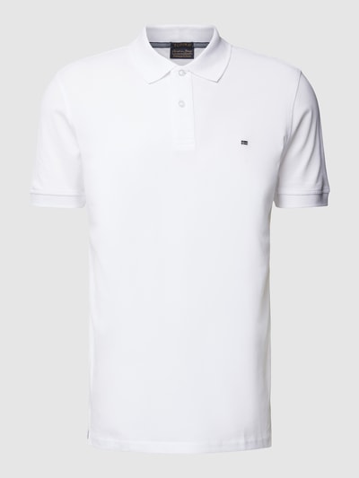 Christian Berg Men Slim fit poloshirt in effen design Wit - 2