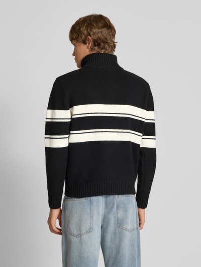 Ellesse Strickpullover mit Troyer-Kragen Modell 'PALLONI' Black 5