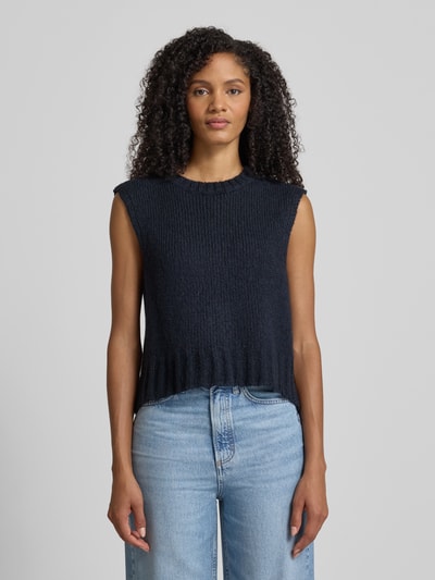 Lanius Pullunder aus Alpaka-Mix mit Schurwoll-Anteil Dunkelblau 4