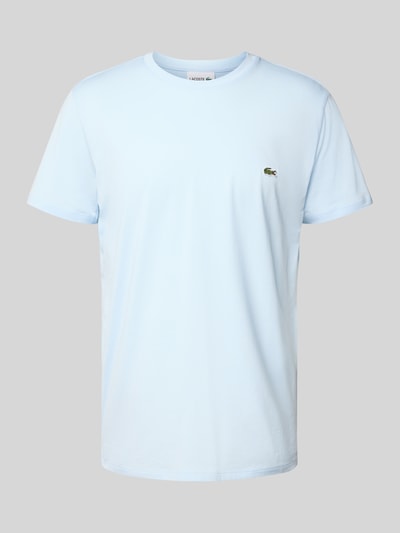 Lacoste T-shirt o kroju regular fit z czystej bawełny Jasnoniebieski 2
