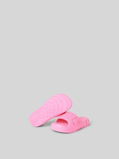 Kenzo Slides mit Label-Print Pink 4