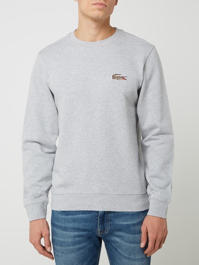 Lacoste LACOSTE x NATIONAL GEOGRAPHIC Sweatshirt mit Animal-Print  Hellgrau Melange 4