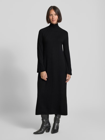 MM Loose Fit Strickkleid aus reiner Schurwolle Modell 'CILE' Black 4