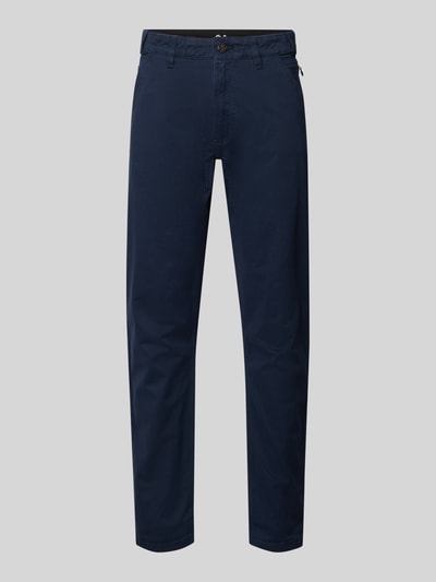 s.Oliver RED LABEL Chinos o kroju regular fit z mieszanki bawełny Granatowy 2