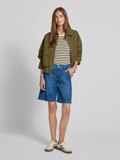 Brax Baggy Fit Jeansbermudas mit Eingrifftaschen Modell 'STYLE.MAINE' Hellblau 1