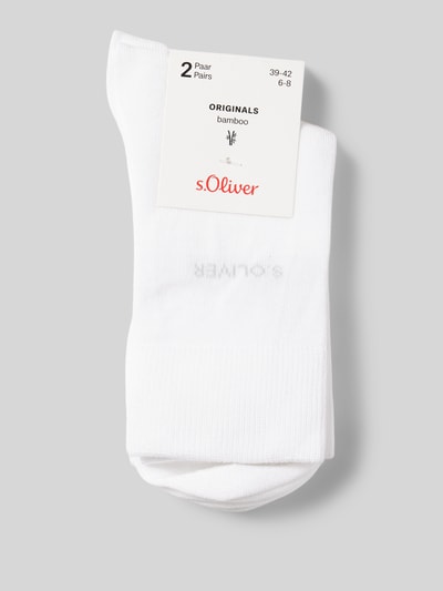 s.Oliver RED LABEL Socken aus Viskose-Mix im 2er-Pack Weiss 3