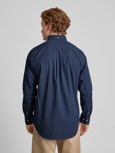 Gant Regular fit vrijetijdsoverhemd met borstzak Marineblauw - 5