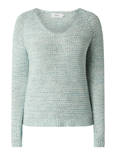 Only Pullover met V-hals, model 'Layla' Marineblauw - 2