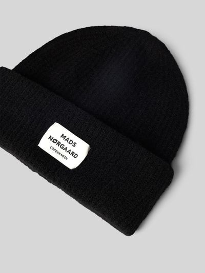 MADS NØRGAARD Beanie van scheerwolmix, model 'Tosca Anju' Zwart - 2