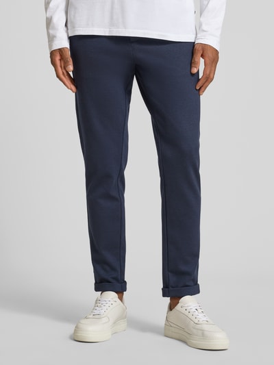 Lindbergh Cropped Stoffhose mit französischen Eingrifftaschen Dunkelblau 4