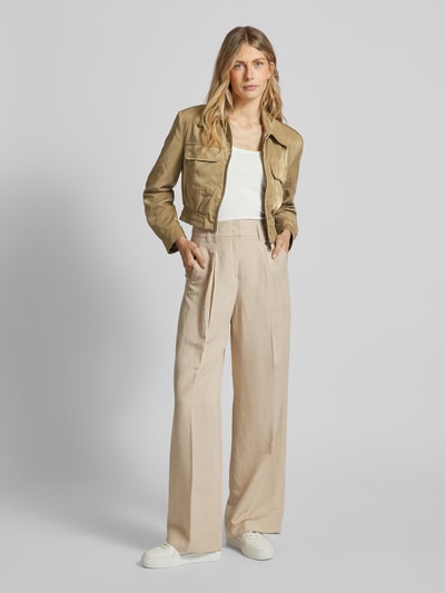 Mango Jacke mit Pattentaschen Modell 'INSECT' Khaki 1