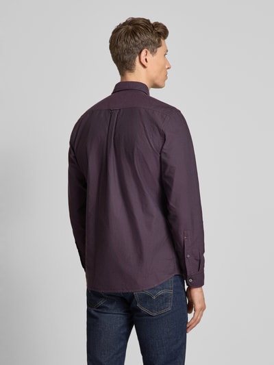 BOSS Orange Regular Fit Freizeithemd mit Button-Down-Kragen Modell 'Rickert' Purple 5