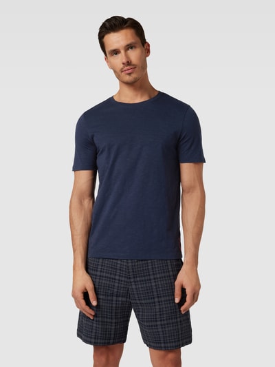 MCNEAL T-shirt in gemêleerde look Donkerblauw - 4