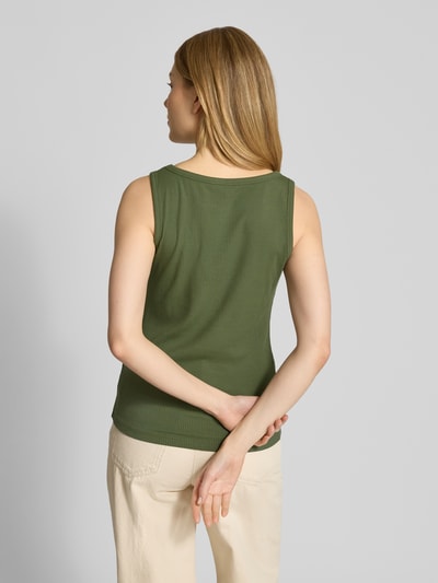 Oui Tanktop met ribboorden Kaki - 5