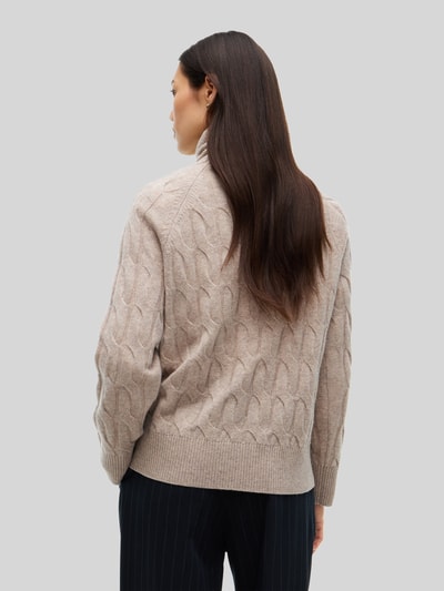 Tommy Hilfiger Relaxed Fit Rollkragenpullover aus reiner Wolle Beige 5