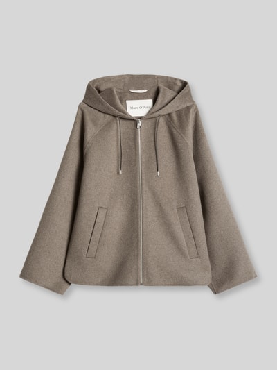 Marc O'Polo Relaxed Fit Kurzmantel mit Kapuze Taupe 2