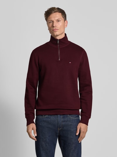 Tommy Hilfiger Pullover van katoenmix Bordeaux - 4
