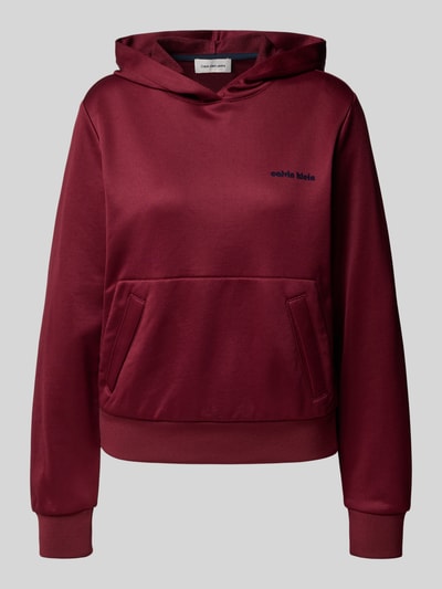 Calvin Klein Jeans Hoodie mit Kapuze Bordeaux 2