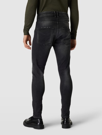 ELIAS RUMELIS Tapered Fit Jeans im Destroyed-Look Modell 'Wenko' Anthrazit 5