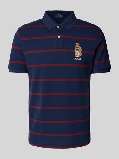 Polo Ralph Lauren Custom slim fit poloshirt met stitching Marineblauw - 2