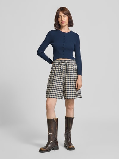 Weekend Max Mara Slim Fit Strickjacke aus Viskose-Mix Modell 'WKDTENNIS' Dunkelblau 1