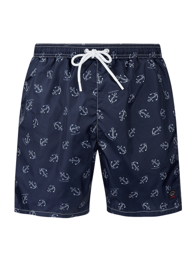 Paul & Shark Zwemshorts met logomotief  Marineblauw - 1