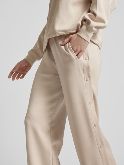 AIMN Wide Leg Sweatpants mit elastischem Bund Beige 3