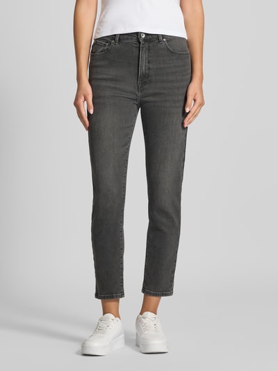 Only Jeansy o kroju slim fit z mieszanki bawełny model ‘EMILY’ Średnioszary 4