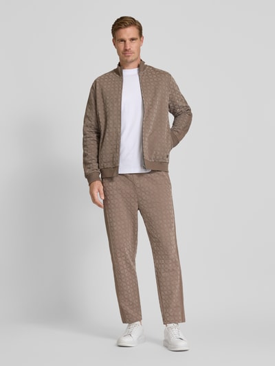 JOOP! Collection Sweatpants mit elastischem Bund und Label-Detail Modell 'Tamas' Beige 1