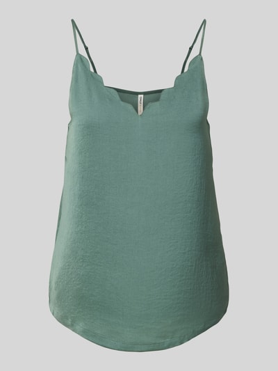 Only Top bluzkowy o kroju regular fit z dekoltem w serek model ‘DEBBIE’ Trzcinowy 2