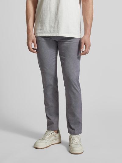 BOSS Spodnie o kroju regular fit z Mieszanka bawełny Model 'H-RE.MAINE5' Ciemnoszary 4