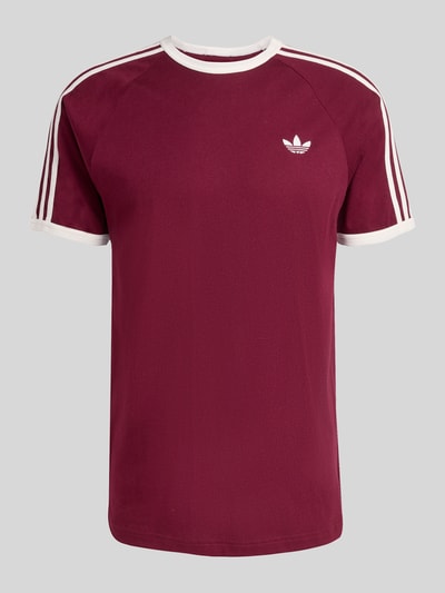 adidas Originals Regular Fit T-Shirt mit Logo Stitching Dunkelbraun 2