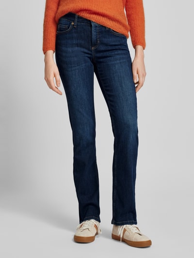 Cambio Straight leg jeans in 5-pocketmodel, model 'PIPER' Donkerblauw - 4