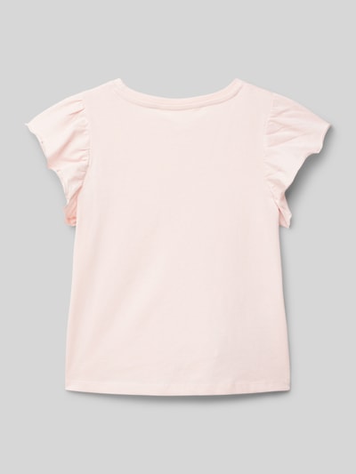 MANGO T-Shirt mit Rüschen Hellrosa 3