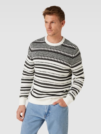 MCNEAL Gebreide pullover met structuurmotief Zwart - 4