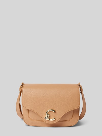 Coccinelle Crossbody Bag aus Leder mit Label-Detail Camel 2