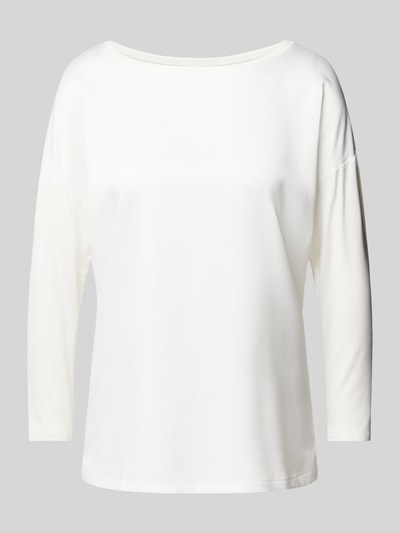 Christian Berg Woman Comfort fit shirt met lange mouwen in zijdelook Offwhite - 2