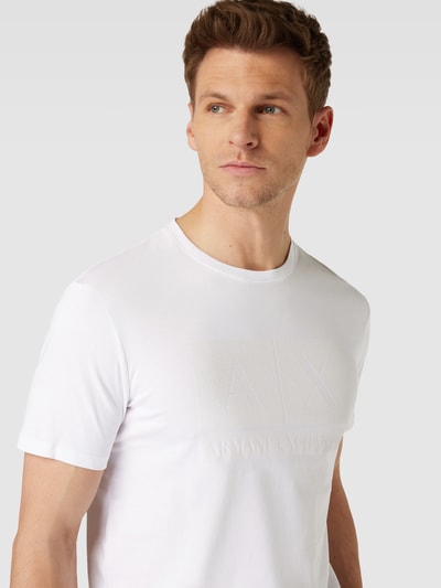 ARMANI EXCHANGE T-shirt met labelprint Wit - 3