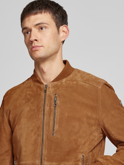 Gipsy Jacke in Leder-Optik Modell 'Palermo' Cognac 3