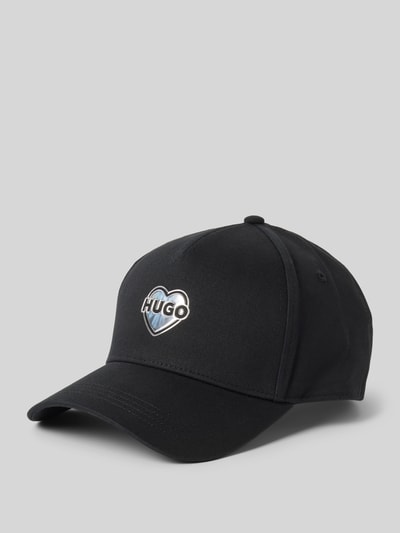 HUGO Basecap mit Label-Print Modell 'Cara' Black 1