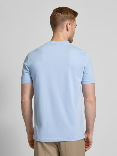 BOSS Green T-Shirt mit Label-Print Hellblau 5