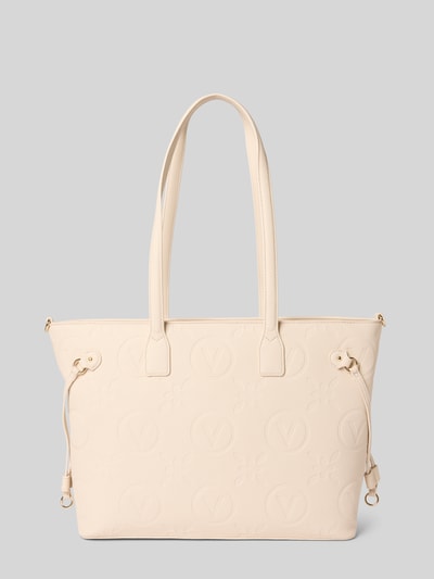 VALENTINO BAGS Handtas met structuurmotief, model 'SAMBA' Ecru - 3