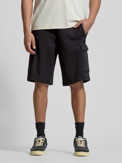 EA7 Emporio Armani Sweatshorts mit elastischem Bund Black 4