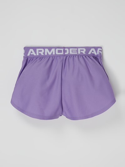 Under Armour Loose Fit Shorts mit elastischem Logo-Bund Lila 3