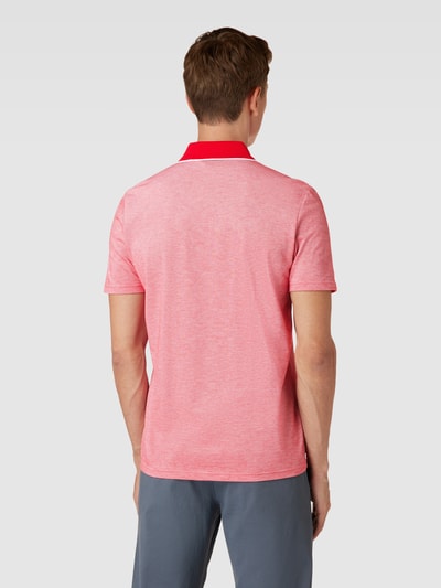 BOSS Orange Slim Fit Poloshirt mit Label-Patch Modell 'Oxford' Rot 5