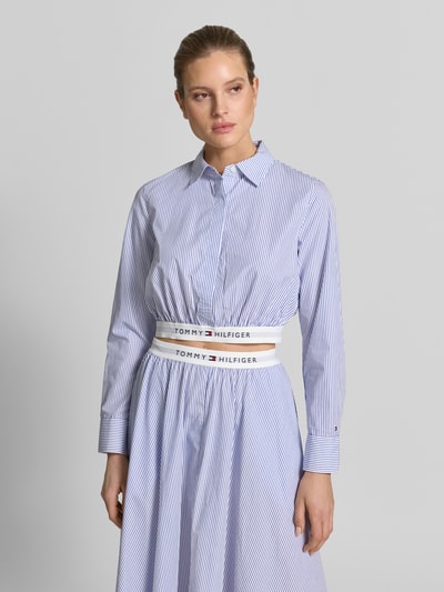 Tommy Hilfiger Regular Fit Hemdbluse aus reiner Bio-Baumwolle Weiss 4
