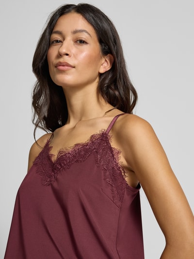 FREE/QUENT Top met kant Bordeaux - 3
